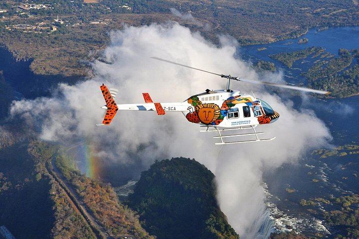 Victoria Falls 13 Minute Helicopter Flight of Angels with Four Orbits and Hotel Transfers (4/7)