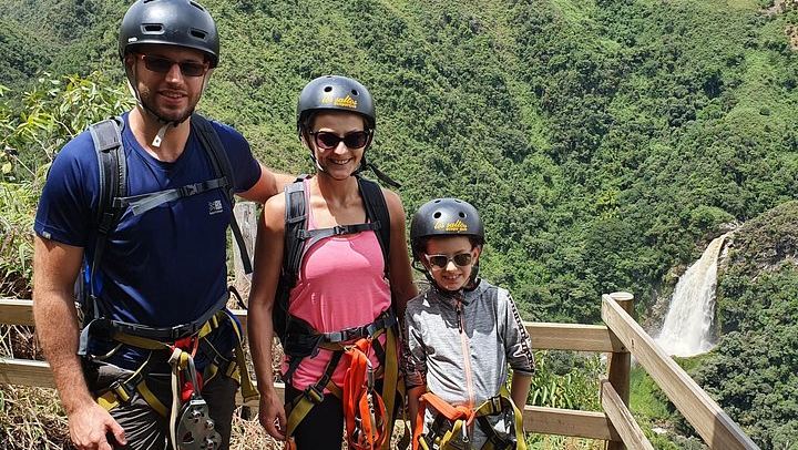 Highest Zipline and 100 m Waterfall Hike in La Ceja, Private from Medellin (2/12)