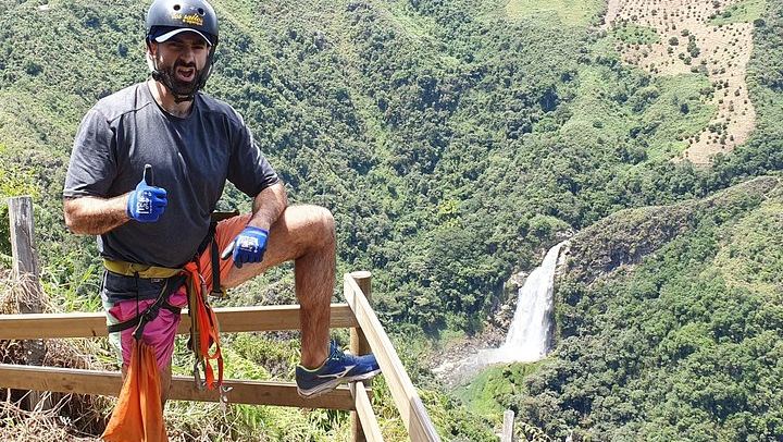 Highest Zipline and 100 m Waterfall Hike in La Ceja, Private from Medellin (1/12)