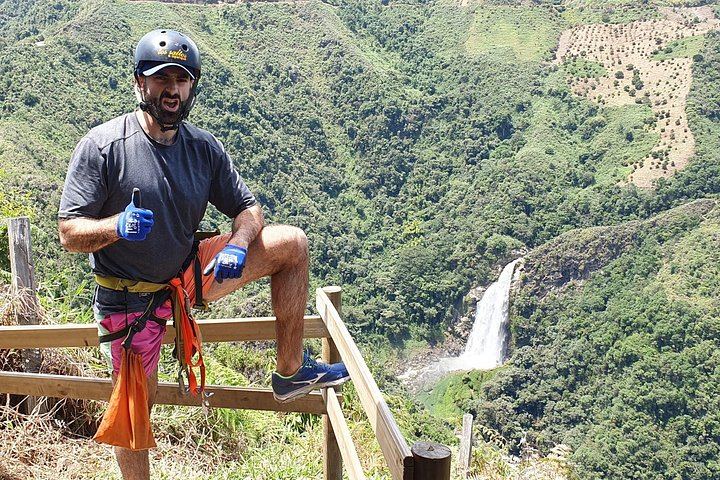 Highest Zipline and 100 m Waterfall Hike in La Ceja, Private from Medellin (1/12)