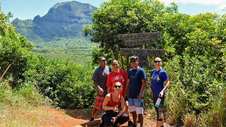 Private Property Hike to Bamboo Falls and Papakolea Falls in Lihue, 90-Minute Swim Tour (4/10)