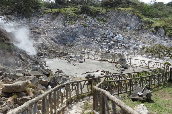 Las Hornillas Hot Springs and Mud Bath with Horse or Tractor Ride and Waterfall Hike