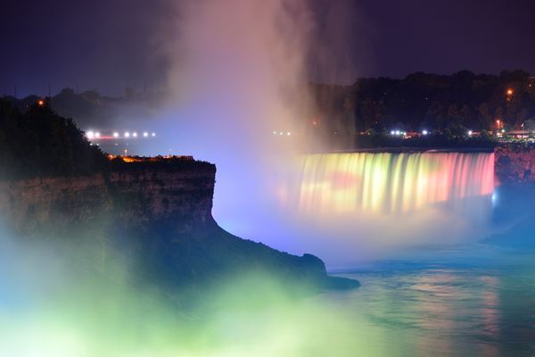 Niagara Falls at Night & Illuminations