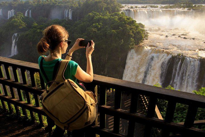 Brazilian Side of Iguassu Falls from Puerto Iguazu with Border Crossing (3/12)