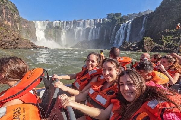 Iguazu Falls Argentine Side by Bus or Minivan with Zodiac Boat and Movi-Truck