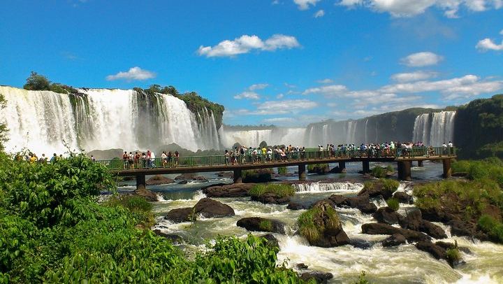 Brazilian Side of Iguassu Falls from Puerto Iguazu with Border Crossing (1/12)