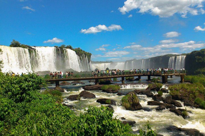 Brazilian Side of Iguassu Falls from Puerto Iguazu with Border Crossing (1/12)