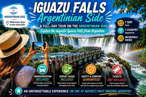Iguazu Falls Argentine Side Day Trip from Foz do Iguacu with Bilingual Guide