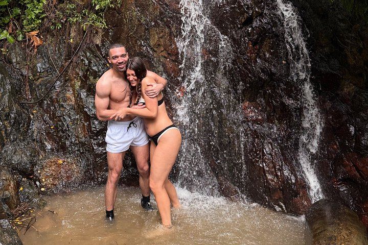 El Yunque River Pools, Rope Swings and Rock Slide with Fruit, Pickup and Luquillo Stop (3/10)