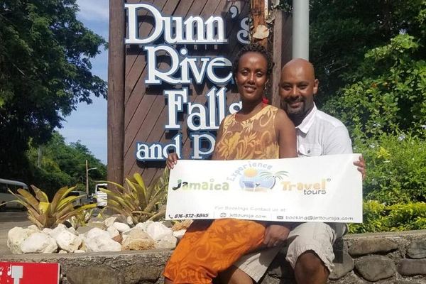 Private Martha Brae River Rafting and Dunn's River Falls Day Tour, Montego Bay