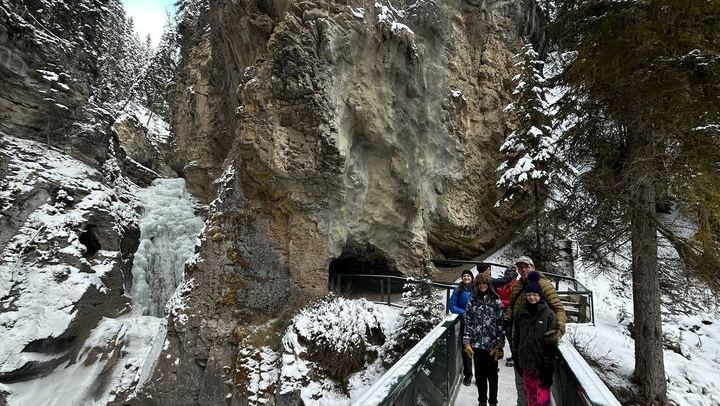 Johnston Canyon Ice Walk: Frozen Falls with Radventures, Van Groups of 10 Max (2/12)