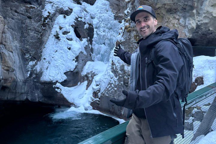 Johnston Canyon Ice Walk: Frozen Falls with Radventures, Van Groups of 10 Max (6/12)