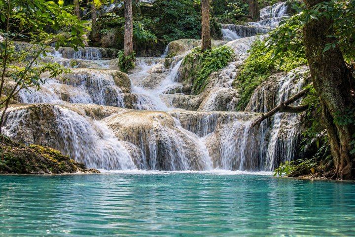 Private Erawan Falls, Wat Tham Phu Wa and Wat Tham Sua Temple Day Trip from Bangkok (1/6)