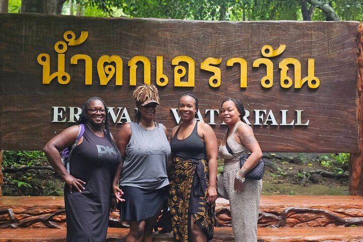 Private Erawan Falls, River Kwai Boat Ride and Bridge Day Tour from Bangkok (1/12)