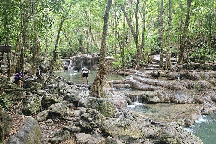 Private Erawan Falls, River Kwai Boat Ride and Bridge Day Tour from Bangkok (8/12)