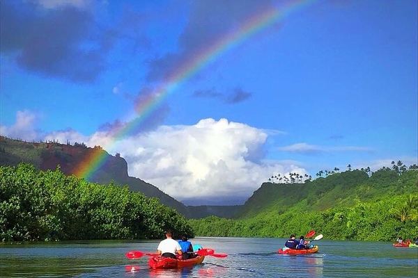 Duke's Kayak Adventures Wailua River Kayak and Secret Falls Hike with Guide, 5 Hours