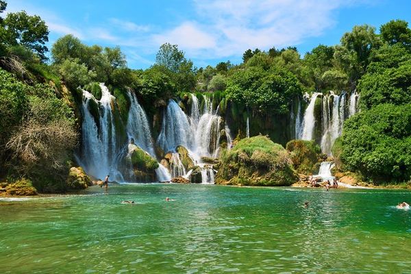 Kravice Waterfalls Full-Day Swim Trip from Mostar by Air-Conditioned Minivan