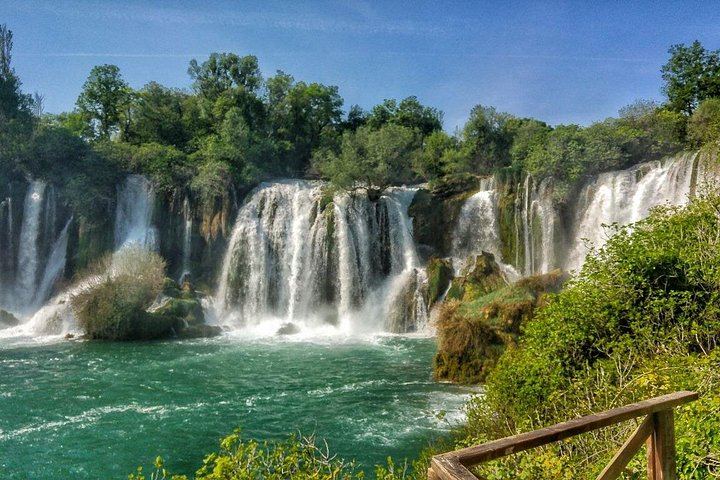 Kravice Falls and Mostar Guided Day Trip, Cavtat to Dubrovnik Pick-ups, Group of 15 (9/11)