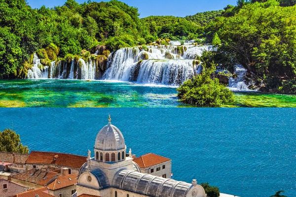 Private Krka Waterfalls and Sibenik Old Town Tour with Skradin Boat Ride