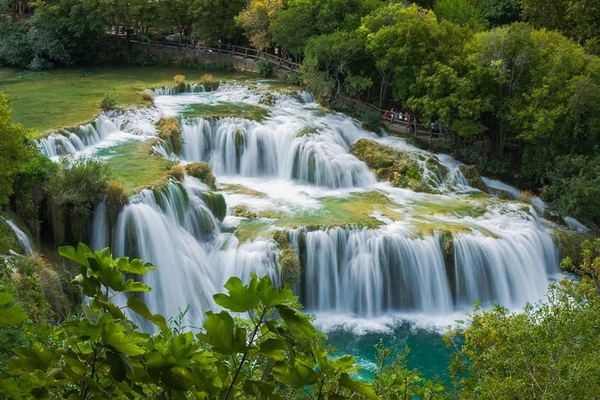 Budget Krka Waterfalls Day Tour from Split with Boat Cruise and Skradin Swim