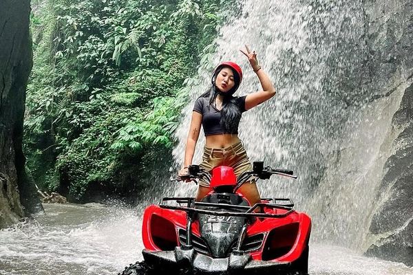 Kuber Bali ATV Single or Tandem Ride with River, Rice Fields, Tunnel and Waterfall