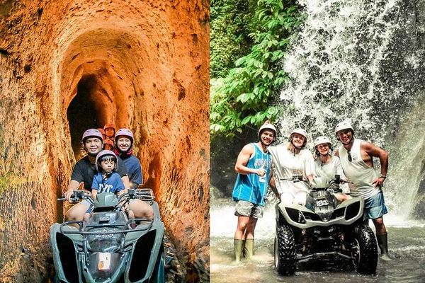 Kuber ATV Ubud Quad Ride with 750m Tunnel, Waterfall and Private Car Option