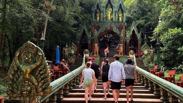Kulen Mountain Waterfall Tour with Palm Sugar Village, All Tickets and Picnic Lunch (4/12)