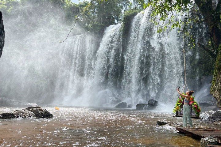Kulen Mountain Waterfall Tour with Palm Sugar Village, All Tickets and Picnic Lunch (9/12)