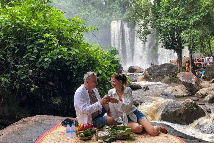 Kulen Mountain Waterfall Tour with Palm Sugar Village, All Tickets and Picnic Lunch (6/12)
