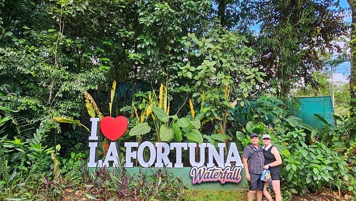La Fortuna Waterfall Hike of About 530 Steps with Viewpoint and River Swim (4/12)