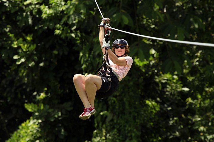 La Fortuna Waterfall and AirTime Zipline Canopy Tour with Lunch at El Perezoso (7/12)