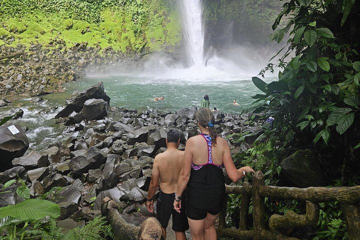 La Fortuna Waterfall Hike of About 530 Steps with Viewpoint and River Swim (9/12)