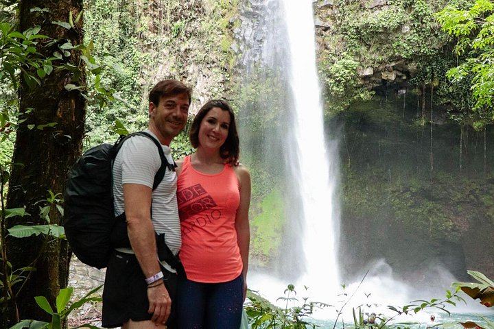 La Fortuna Waterfall Hike of About 530 Steps with Viewpoint and River Swim (7/12)