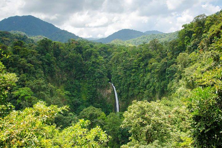 Arenal 1968 Lava Trail, La Fortuna Waterfall, Vida Campesina Lunch and Hanging Bridges (9/12)