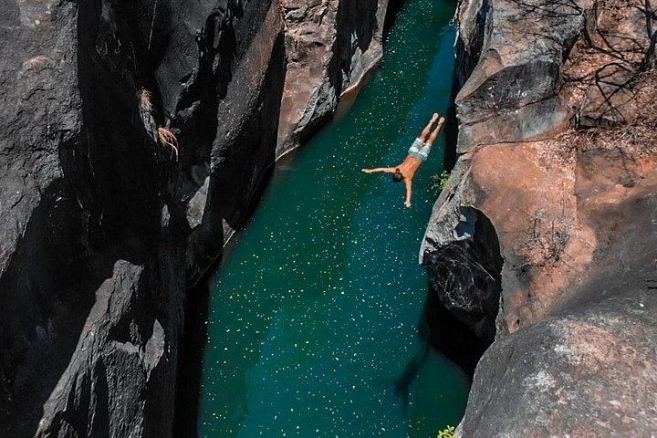 La Leona Waterfall, Cliff Jumping and Colorado River Tubing, Private Tour (9/12)