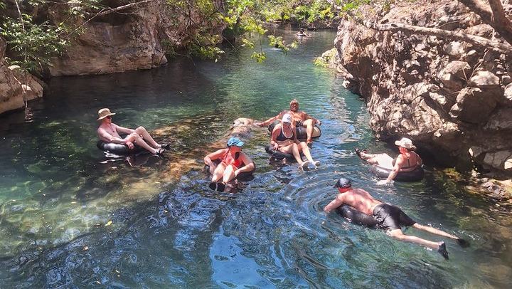 La Leona Waterfall, Lazy River Tubing, Cliff Jumps and Hot Springs Day (4/11)
