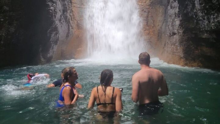 La Leona Waterfall, Lazy River Tubing, Cliff Jumps and Hot Springs Day (1/11)