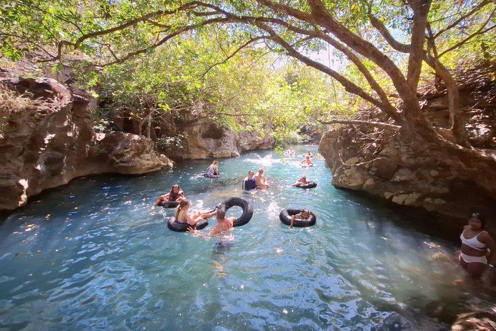 La Leona Waterfall, Lazy River Tubing, Cliff Jumps and Hot Springs Day (3/11)