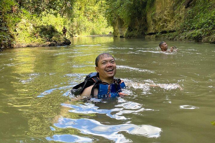 Charco Azul Cave, Waterfall and River Day Trip with 8 to 27 Foot Cliff Jumps (5/12)