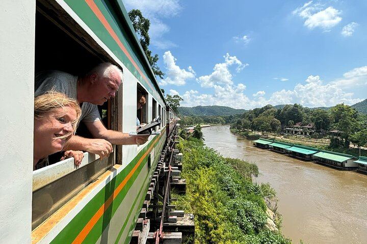 Erawan Falls, Hellfire Pass and Death Railway Train Day Tour from Kanchanaburi (12/12)