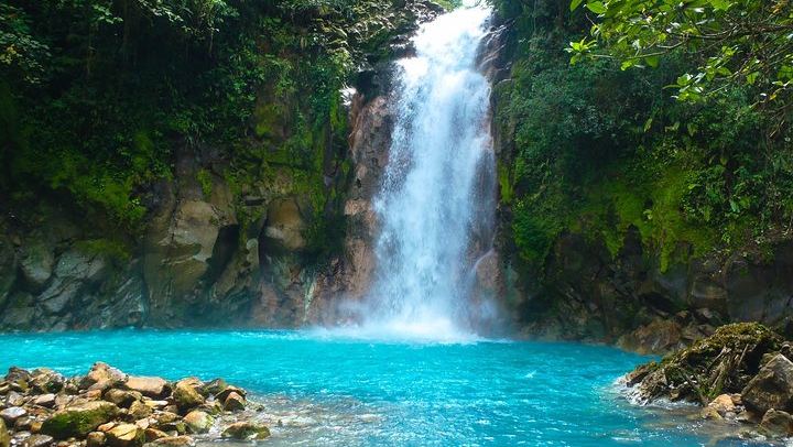 Rio Celeste Hike to Bride's Veil Waterfall, Viewpoint and Hot Springs (2/12)