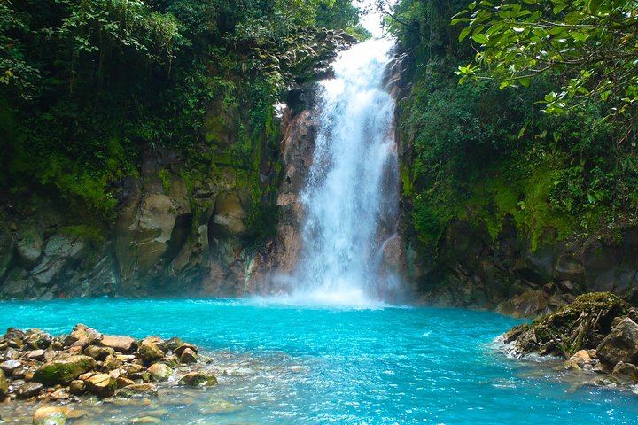 Rio Celeste Hike to Bride's Veil Waterfall, Viewpoint and Hot Springs (2/12)