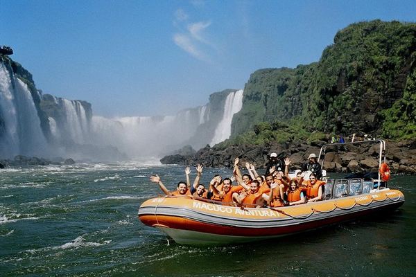 Brazilian Falls Walkways, Macuco Safari Boat, 10-Minute Helicopter and Bird Park