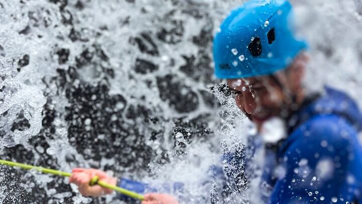 Intermediate Canyoning in Madeira: Rappel, Slide and Jump Down a Forest River (2/12)