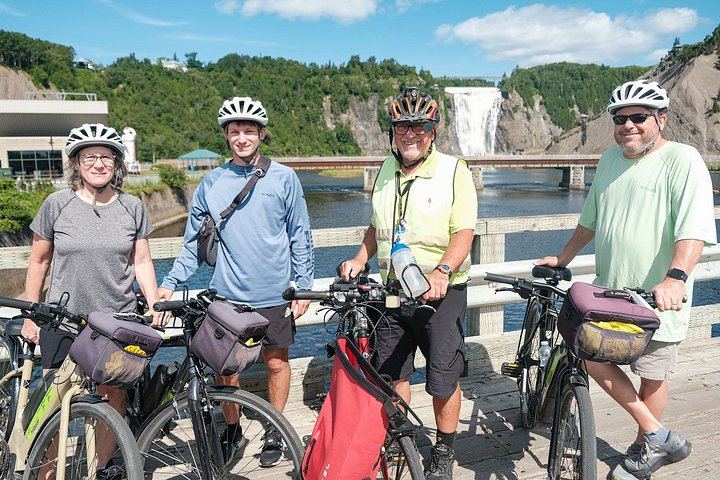 Montmorency Falls E-Bike Tour with Cable Car and Suspension Bridge from Old Quebec (1/12)