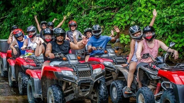 ATV Ride and Rainmaker Park Waterfall Walk near Manuel Antonio, Ranch Meal (2/12)