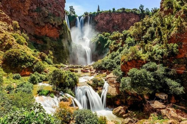 Ouzoud Falls Guided Hike, Olive Groves, Boat Ride and Berber Lunch from Marrakech
