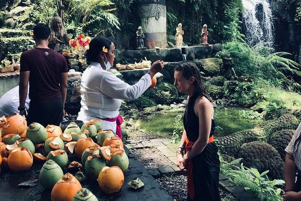 Beji Griya Melukat Purification With Priest, Sarong, Locker and Transfers