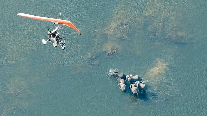 Private Microlight Flight above Victoria Falls and the Zambezi Gorge, Leaving from Zambia (1/3)
