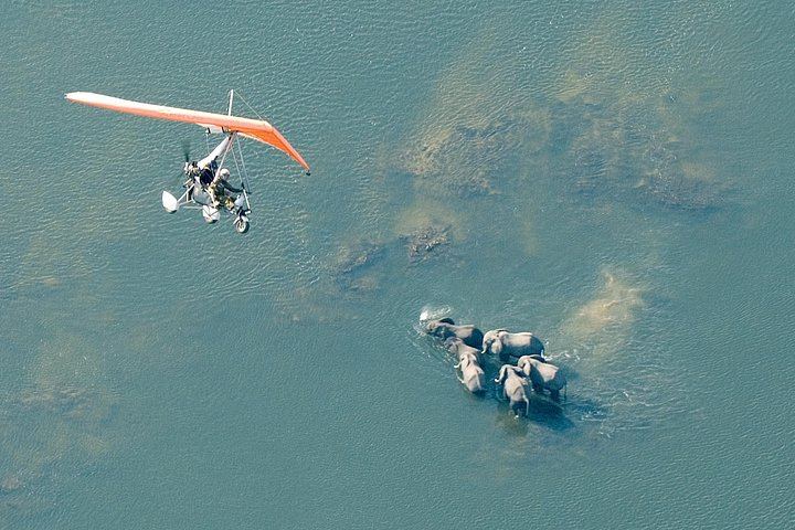 Private Microlight Flight above Victoria Falls and the Zambezi Gorge, Leaving from Zambia (1/3)